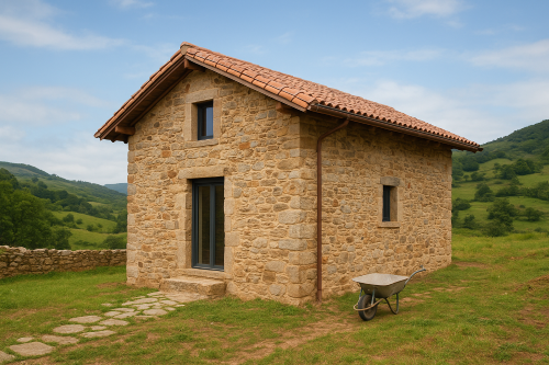 Rehabilitiacion de cabaña en suelo rustico en cantabria