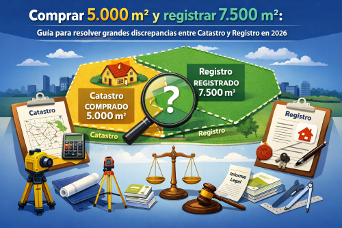 Registro erróneo y catastro correcto